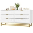 thumbnail image 1 of Danolapsi 6 Drawer Dresser for Bedroom,Chest of Drawers with Metal Base,Modern Dresser Chest Cabinet Organizer,Large Capacity Storage Cabinet,Large Dresser for Living Room,Hallway,Closet, 1 of 6