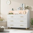 thumbnail image 1 of Danolapsi 6 Drawer Dresser with Charging Station,LED TV Stand Dresser with 6 Drawers,Wood Modern Dressers,Chest of Drawers with Power Outlet,Large Dresser TV Stand for Bedroom,Living Room, 1 of 7