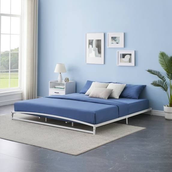 Danolapsi 6 Inch Queen Bed Frame Heavy Duty Low Profile Metal Platform with Sturdy Steel Slats Support,No Box Spring Needed,Noise Free,Easy to Assembly,Arch Design