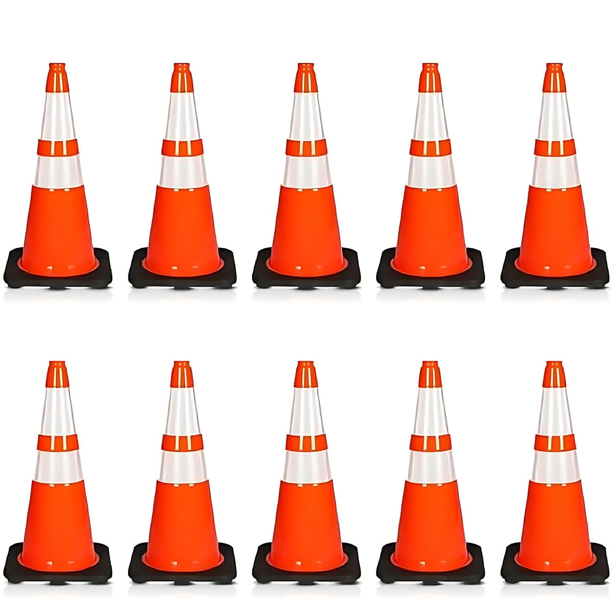 Danolapsi 6 Pack Traffic Safety Cones 28 Inch, Orange Road Parking ...