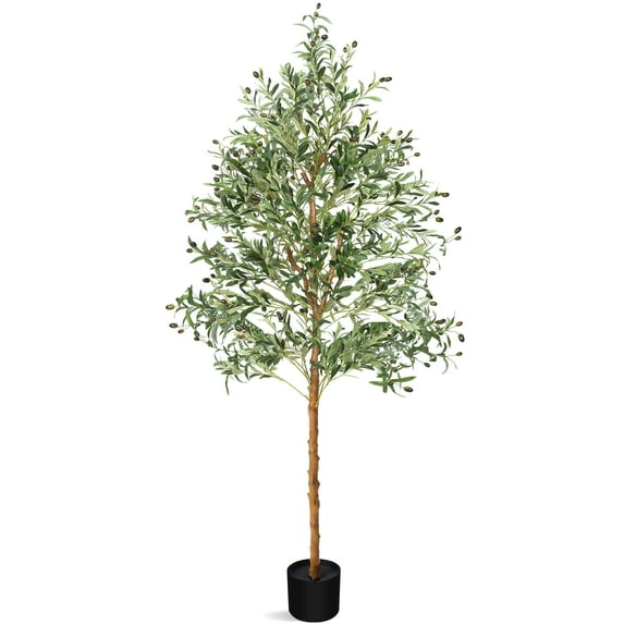 Danolapsi 83inch  Artificial Olive Tree Artificial Plant Tall Faux Plant for Home Decor Indoor Outdoor Office