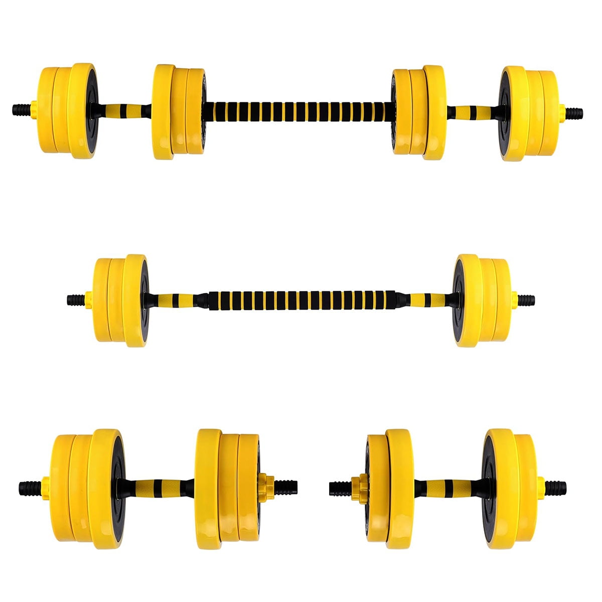 Danolapsi Adjustable Dumbbell Weight Set 44 Lbs, Dumbbell Weights With PE Coating and Comfortable Handle for Home Gym