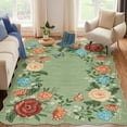 thumbnail image 1 of Danolapsi Area Rugs for Living Room,Non Slip Washable Rug Soft Floral Irregular Floor Cover Indoor Low Pile Scalloped Area Rug Foldable Thin Rugs for Bedroom Dining Room Nursery Home Office, 1 of 8