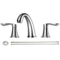 thumbnail image 1 of Danolapsi Bathroom Faucet,8 Inch Bathroom Faucet 3 Hole,Bathroom Faucets for Sink 3 Hole,Widespread Brushed Nickel Bathroom Faucet with Pop up Drain and cUPC Hose, 1 of 9