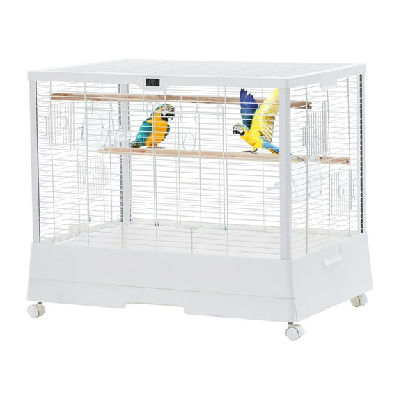 Danolapsi Bird Cage Metal Parrot Cage with Detachable Stand for Parrots Cockatiels Conures Parakeets Lovebirds Budgie Finch