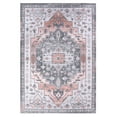 thumbnail image 1 of Danolapsi ChenillePrinted Carpet Foldable Washable Boho Rug Soft Non Slip Mats Non-Shedding Stain Resistant Playroom Mat For Living Room Bedroom Floor Hallway Decor,Orange Red, 1 of 9