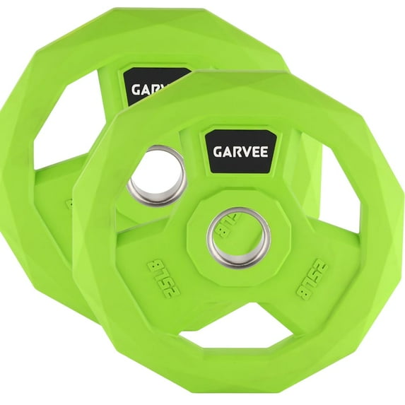 Danolapsi Color Coded Weight Plate,2-Inch Rubber Coated Iron Weight Platesfor Home Gym & Commercial Strength Training Use Multiple Weights Options (2.5-95 Lbs, Single/Pair/Set)