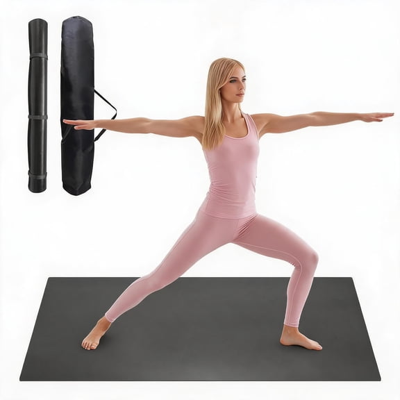 Danolapsi Dance Floor Mat 4 x 6ft,Non-Slip Portable Dance Floor for Ballet,Jazz,Pop,5 mm Thick PVC Marley Dance Flooring Practice Floor Mat with Storage Bag,Non-Slip Marley Floor for Home and Gym