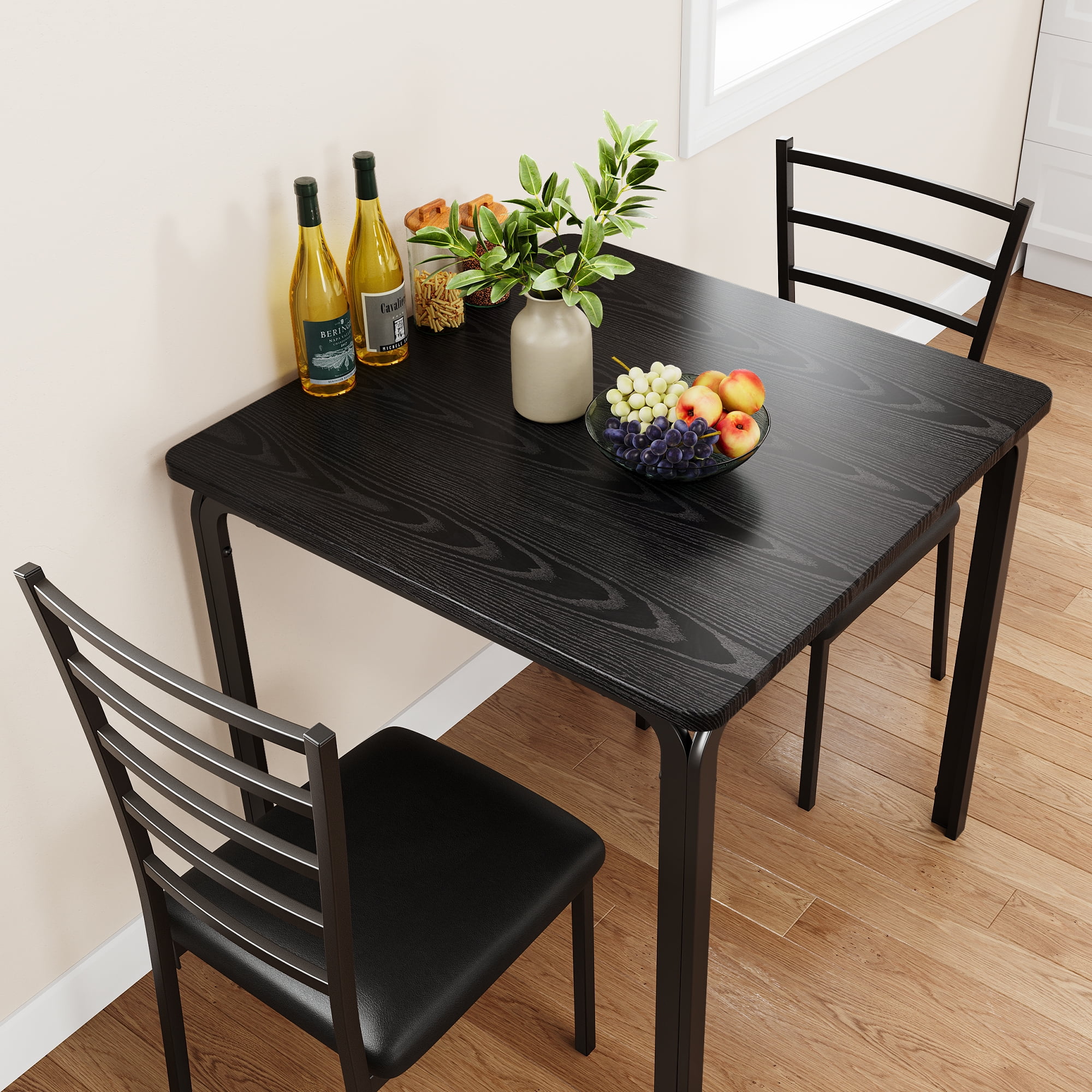 Danolapsi Dining Table for 2,Small Square Kitchen Dining Dinner Room Tables Set,Space Saving ...