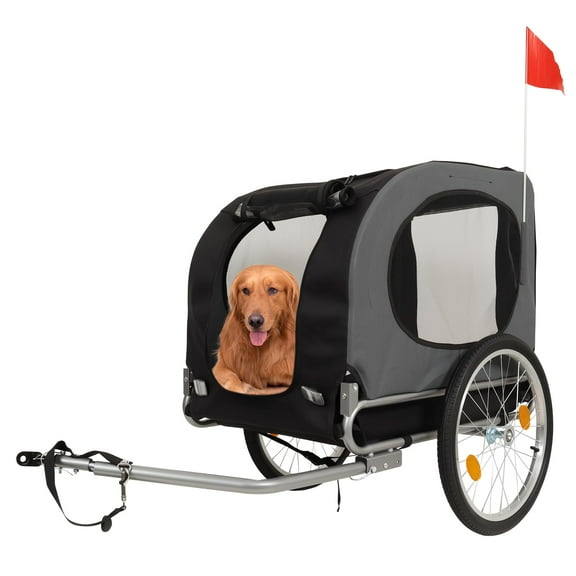 Danolapsi Dog Bike Trailer,88LBS Pet Stroller Cart Bicycle Carrier- Bicycle Coupler,Quick-Release Wheels & Easy-Fold Frame,Washable Non-Slip Lining, Secure Pet Carrier for Small/Medium Pets