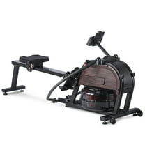 Danolapsi Dual Magnetic & Water Resistance Rowing Machine w Extended Slide,Compact Rowing Machine,Full-Body Workout,Low-Impact,Ergonomic Full Motion or Premium Water Motion,Max 350lb Weight Capacity