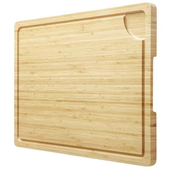 Danolapsi Extra Large Bamboo Cutting Board,Wooden Cutting Board for Kitchen With Juice Groove and Handles,Over Sink Board Meat Cutting Board, Large Caving Board Board for Meat,Vegetables