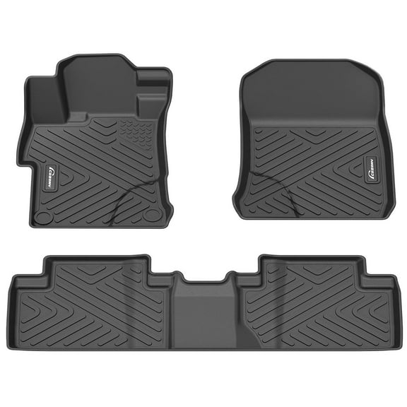 Danolapsi Floor Mats Compatible with 2012-2015 Hond.a Civic 4dr, TPE All Weather Custom Fit Front 1st & 2nd Row Floor Liner