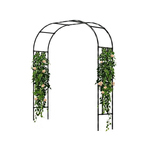 Danolapsi Garden Arbor, Wedding Arch Garden Trellis, Metal Garden Arch for Wedding Ceremony Party Plant Climbing Rose Vines Lawn Patio