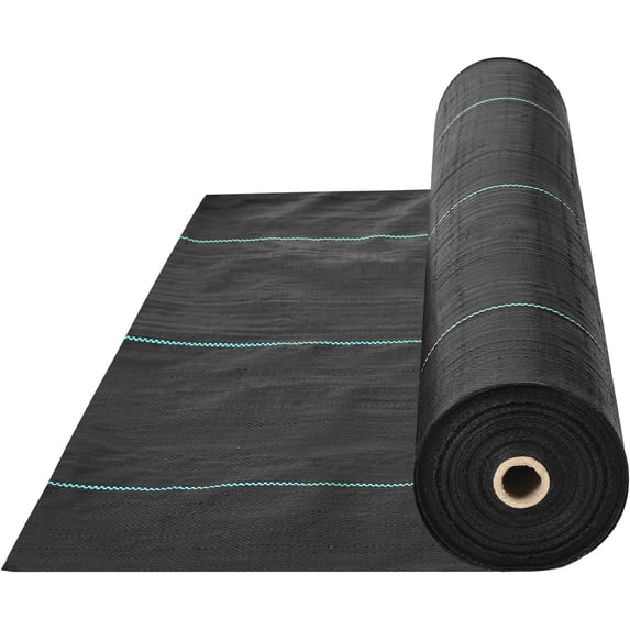 Danolapsi Heavy Duty Weed Barrier Fabric,2.4oz Woven Landscape Fabric, Weather-Proof Ground Cover with Stops Weeds and Allows Water Flow, for Driveway, Garden, Flower Bed & Yard