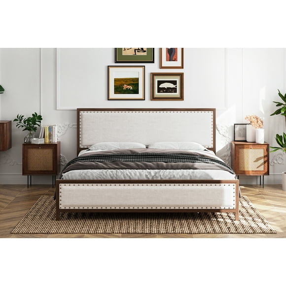 Grain Wood Shaker Bed