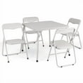 thumbnail image 1 of Danolapsi Metal Folding Chairs and Table, Leather Padded Folding Chairs with Comfortable Cushion and Durable Steel Frame, Upholstered Children's Activity Table Set for Eating, Reading, Playing, 1 of 8