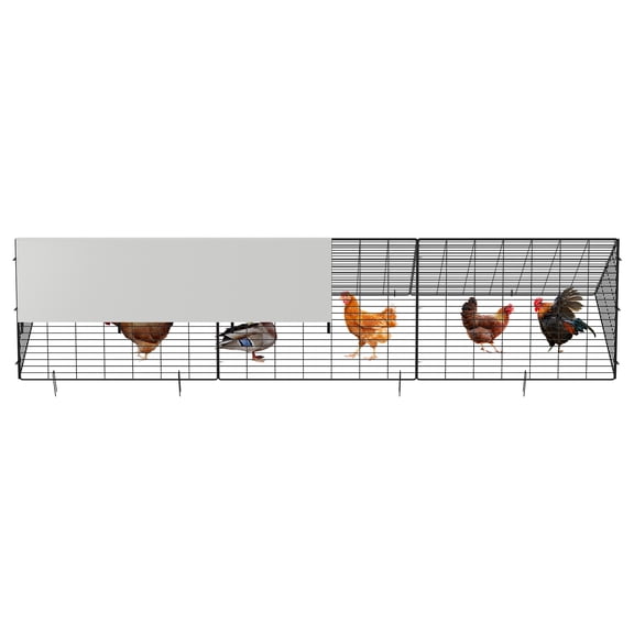 Danolapsi Metal Poultry Tunnel Ladder – Waterproof UV Cover – Portable Outdoor Bird Run for Chickens, Ducks, Rabbits – Simple Assembly – Expandable Chicken Coop Extension – Straight Line Frame