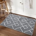 thumbnail image 1 of Danolapsi Modern Area Rug 2x3,Small Trellis Throw Rug Premium Non Slip Doormat Neutral Shag Area Rug,Non-Shedding Kitchen Sink Throw Carpet for Entry Bathroom Laundry Entrance, 1 of 9