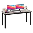 thumbnail image 1 of Danolapsi Modern Computer Desk,63 x 31.5 inch Large Office Desk Computer Table with Black Metal Frame,Modern Simple Style Gaming Desk,Sturdy Writing Workstation for Study,Home,Office, 1 of 7