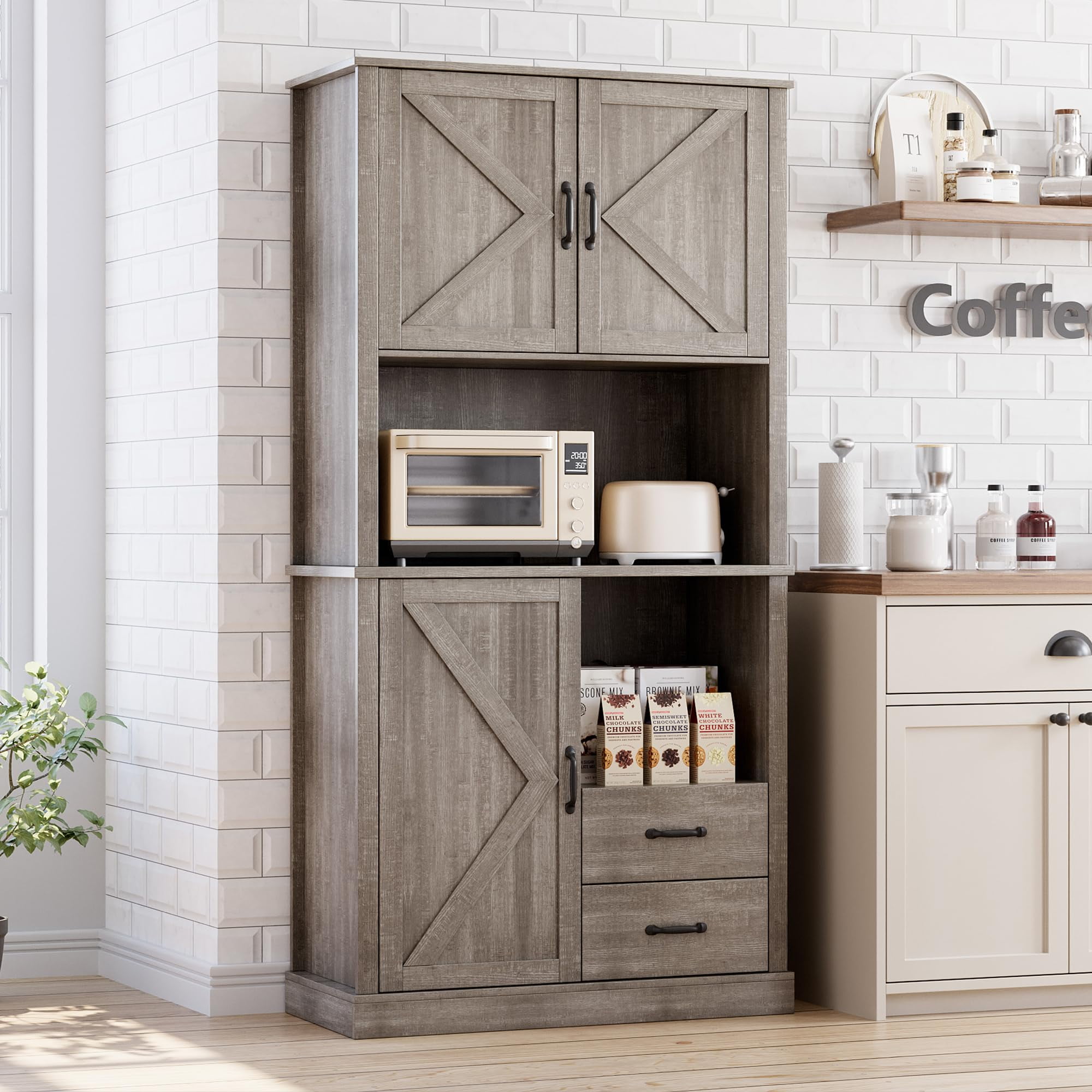 Pantry Cabinet For Microwave