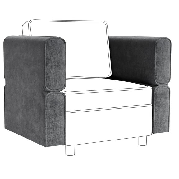 Danolapsi Modular Sectional Sofa Module Universal Armrest,Side Armrest Module for Modular Sectional Sofa,Pair of Armrests for Sectional Couch Modular Sofa Couch，no Single seat,Only Armrest