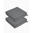 thumbnail image 1 of Danolapsi Outdoor Chair Cushions Patio Furniture Cushions Polyester Oxford Cloth Indoor Chair Pads With Ties Comfortable Washabl Square Dining Chair Pads Set Of 2，19" x 19" x 4", 1 of 9