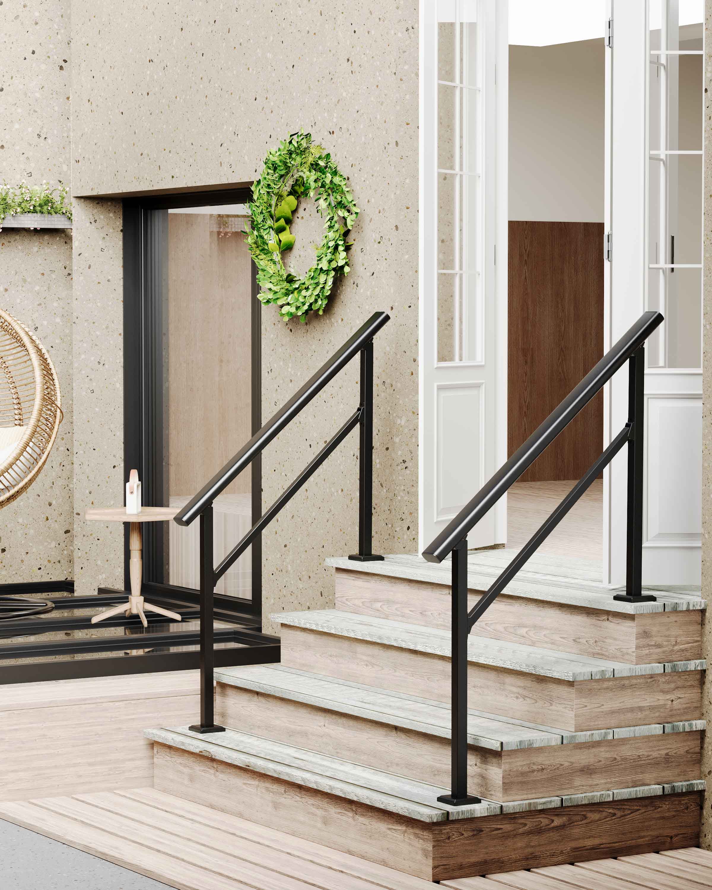 Danolapsi Outdoor Handrail Aluminium Alloy Outdoor Stair Railing With