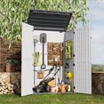 thumbnail image 1 of Danolapsi Outdoor Resin Storage Sheds, 64 Cu.Ft Outdoor Waterproof Storage Cabinet for Garage, Tools, Sofa Cushion, Outdoor Storage（ship in 3 boxes）, 1 of 10