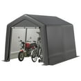 thumbnail image 1 of Danolapsi Outdoor Storage Shelter 6x6x7 ft Portable Shed Heavy Duty Waterproof Storage Tent Sheds with Roll-up Zipper Door,for Motorcycle,Bike,Garden Tools, 1 of 8