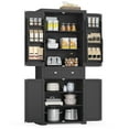 thumbnail image 1 of Danolapsi Pantry Cabinet, Freestanding Tall Cupboard Storage Cabinet with a Drawer, 2 Cabinets, 4 Adjustable Shelves, 6 Door Shelves, Living Room, Kitchen,15.7 x 30 x 71.7 Inches, 1 of 8