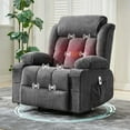 thumbnail image 1 of Danolapsi Recliner Chair for Living Room, Rocking Chairs with Massage and Heat, Nursery Swivel Glider Chair for Adults, Wide Comfy Sofa Couch with Side Pockets and Cup Holder for Bedroom, 1 of 7
