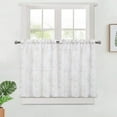 thumbnail image 1 of Danolapsi Small Curtain Light Filtering Polyester Fabric Short Curtains Farmhouse Cafe Curtains Country Botanic Branch Flower Pattern Small Window Curtains For Kitchen Or Bathroom, 1 of 9