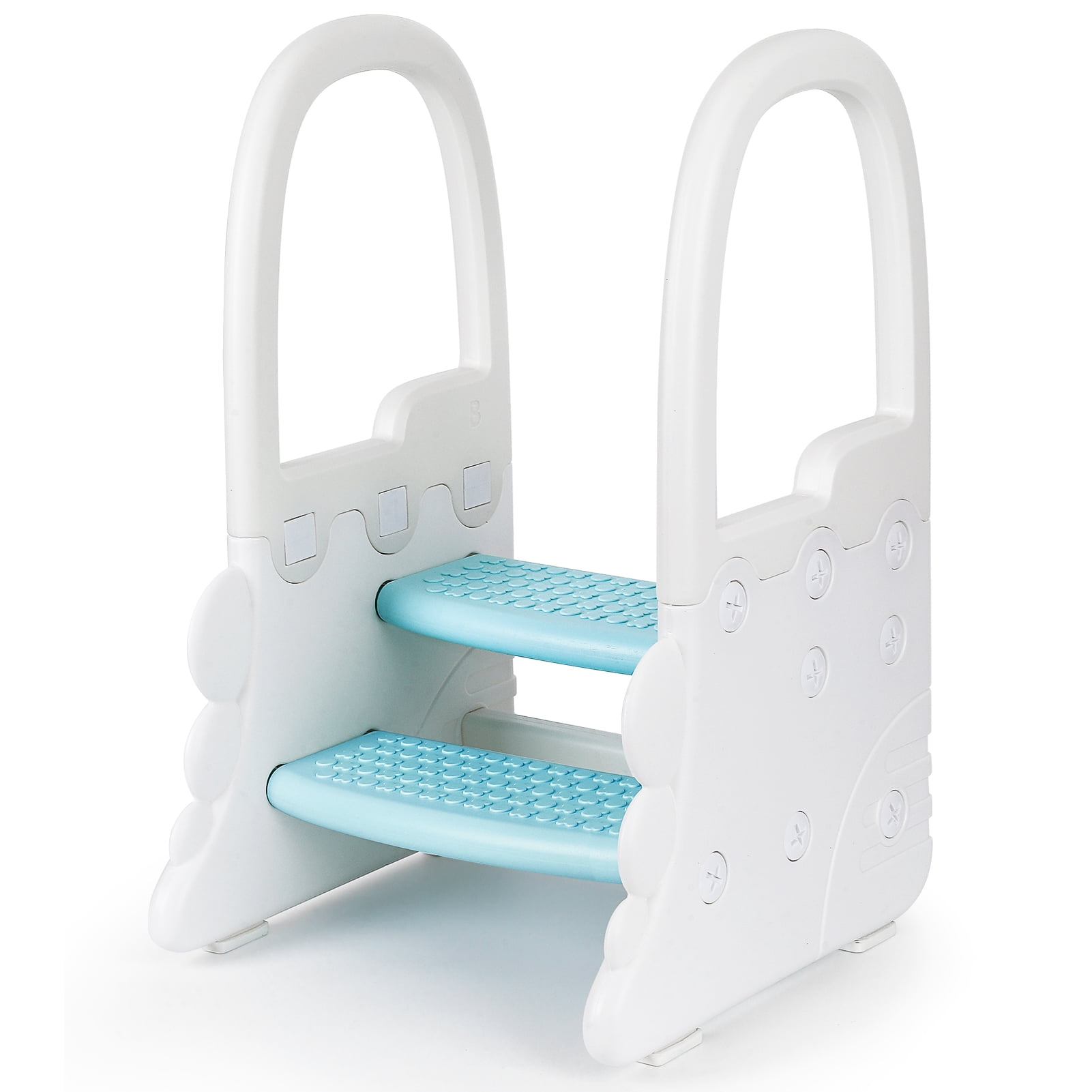Danolapsi Toddler Step Stools for Bathroom Sink,Plastic 2 Step Stools ...