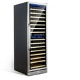 thumbnail image 1 of Danolapsi Wine Fridge Freestanding,160 Bottles 24 Inch Wine Cooler Refrigerator,Tall Wine Fridge with  LED Operation Screen,Double-Layer Tempered Glass Door with Lock,Under Counter Wine Cellar, 1 of 6