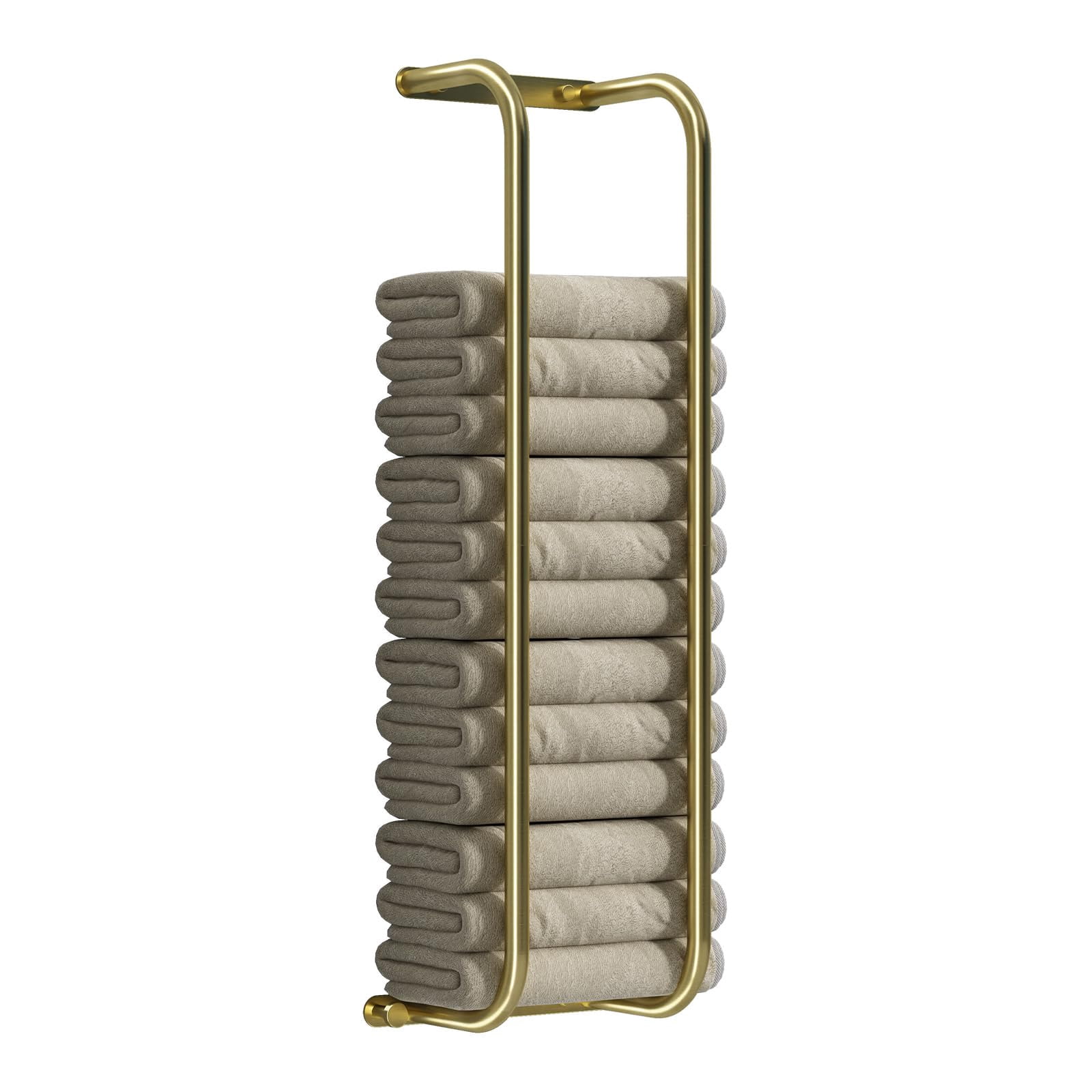 Danpoo Towel Racks for Bathroom Wall Mounted, Towel Storage Organizer ...