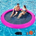 thumbnail image 1 of Danrelax 12FT Round Inflatable Float Ring for Adults, Heavy Duty Hammock Pool Lounger with Pump, for Lake, Ocean & Pool, 1 of 8