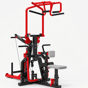 Danrelax 3-in-1 LAT Pulldown Machine with Seated Row & Tricep Pulley, Plate Loaded Cable Row Machine, Upper Body Strength Training Equipment for Back, Arms & Shoulders, Home Gym Workout Station