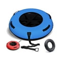 thumbnail image 1 of Danrelax 47 in Heavy-Duty Snow Tube & River Tube - Towable Snow Tube for Sledding, Includes 500D Premium Canvas Cover, Ideal Snow Tube for Winter Outdoor Sports, Blue, 1 of 7