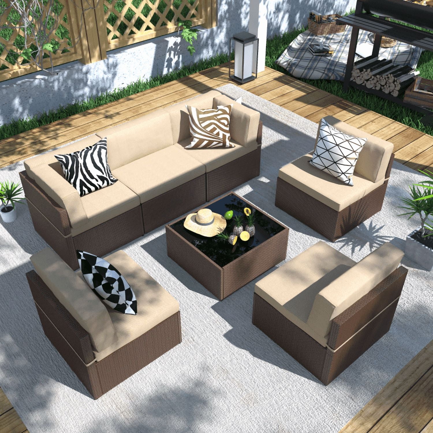 Danrelax 7-Piece Outdoor Sectional So...