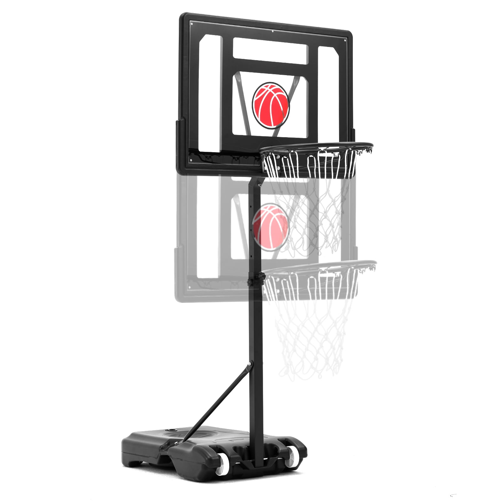 Danrelax 44" Adjustable Poolside Basketball Hoop,Black