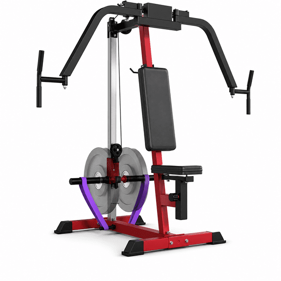 Danrelax Chest Fly Machine, PEC Deck & Reverse Delt Machine, 450 lb Capacity Adjustable Plate-Loaded Upper Body Trainer for Home Gym, Chest, Shoulders & Back Workout Equipment