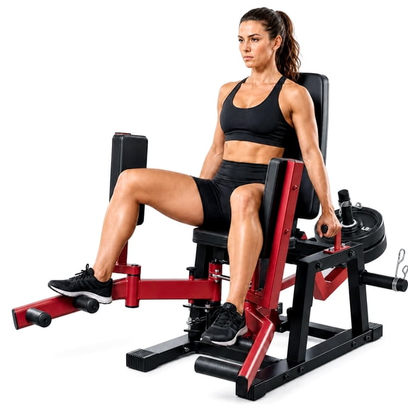 Danrelax Hip Abductor Machine, 2-in-1 Glute Trainer, 3D Curved Motion 600 LB Plate-Loaded Inner and Outer Thigh Trainer With Adjustable Positions for Glutes, Hips, Legs, and Home Gym Workouts