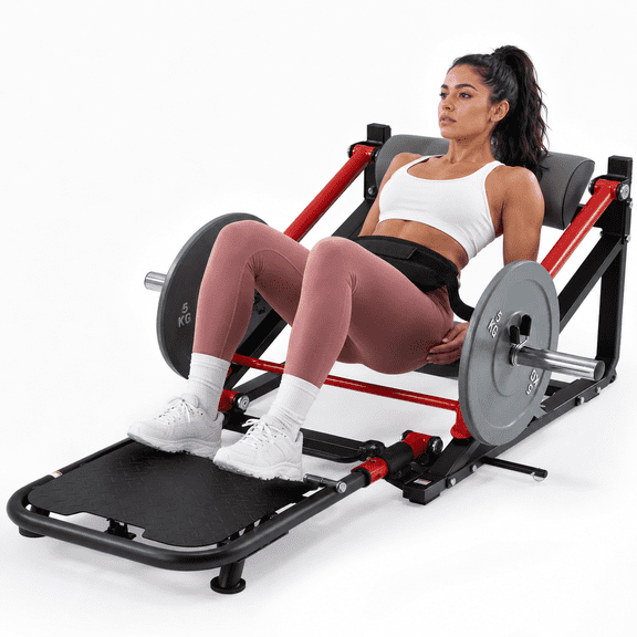 Danrelax Hip Thrust Machine, 800LB Plate-Loaded Glute Bridge Machine with Adjustable Footboard and Weight Holders, Heavy Duty Glute Trainer for Home Gym, Butt and Leg Training for Men and Women