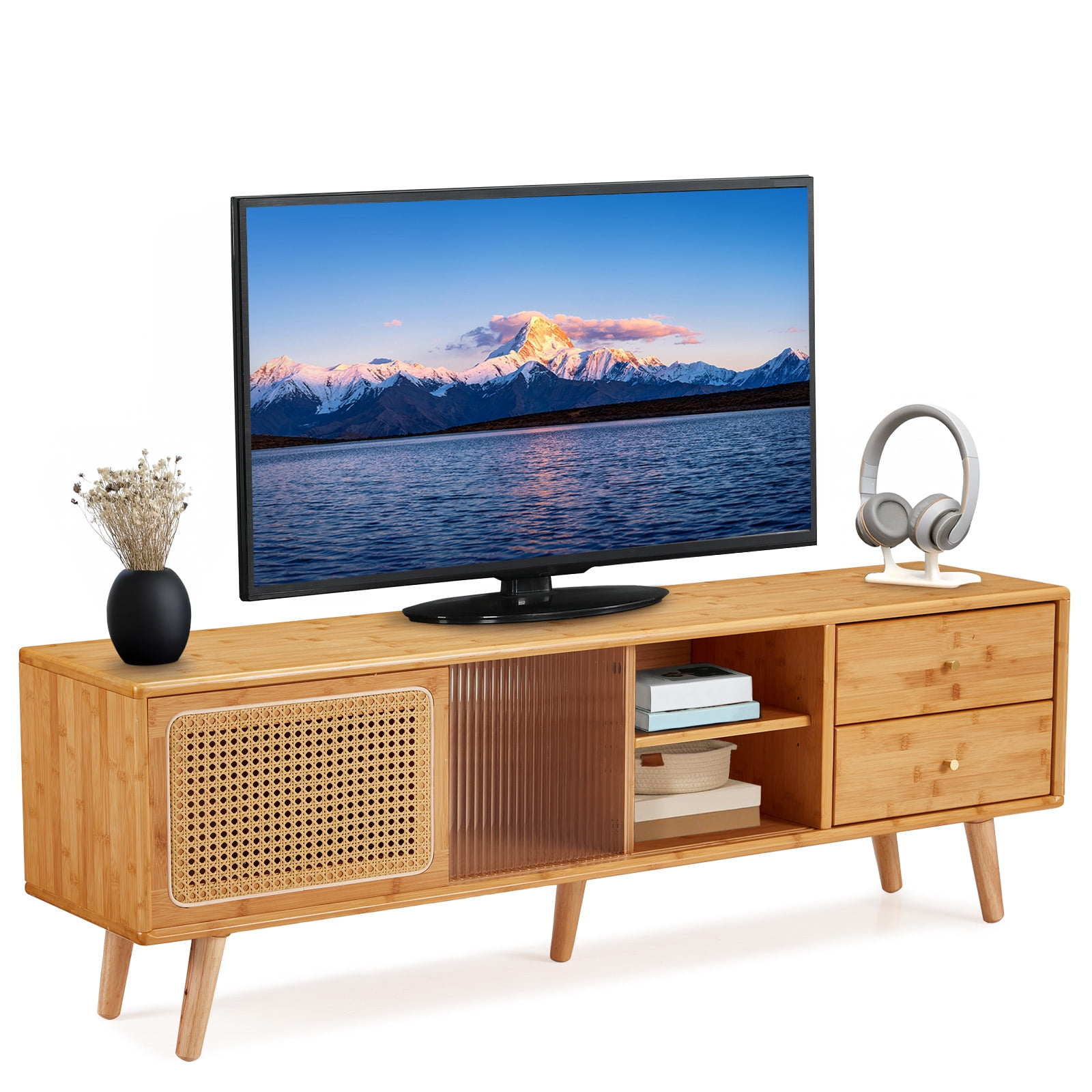 Bamboo TV Stands & Entertainment Centers in Living Room Furniture