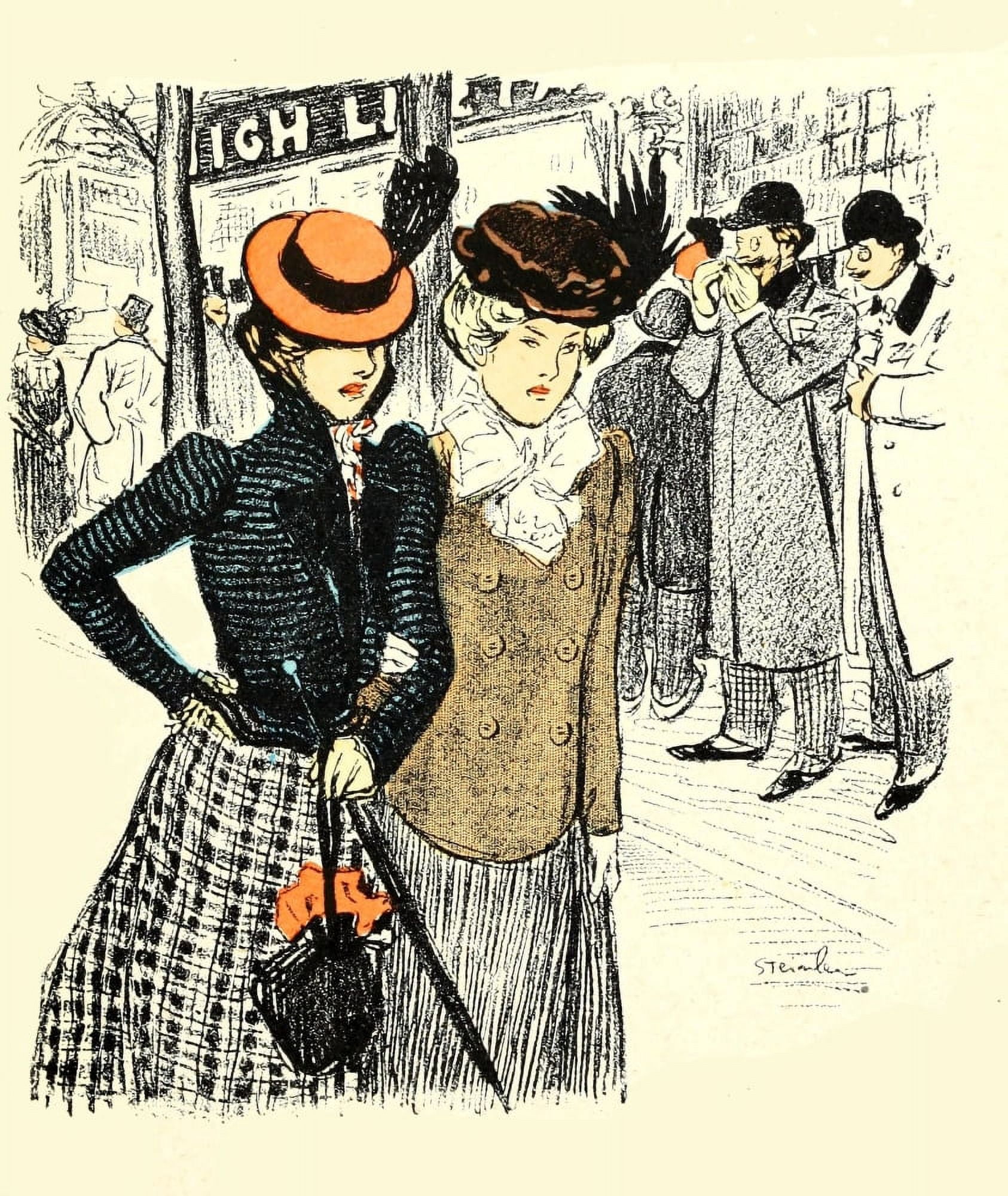 Dans la vie 1901 Dont look at them Canvas Art - Thophile Steinlen (18 x 24)