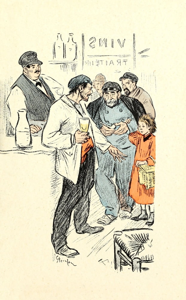 Dans la vie 1901 In the bar Canvas Art - Thophile Steinlen (18 x 24)