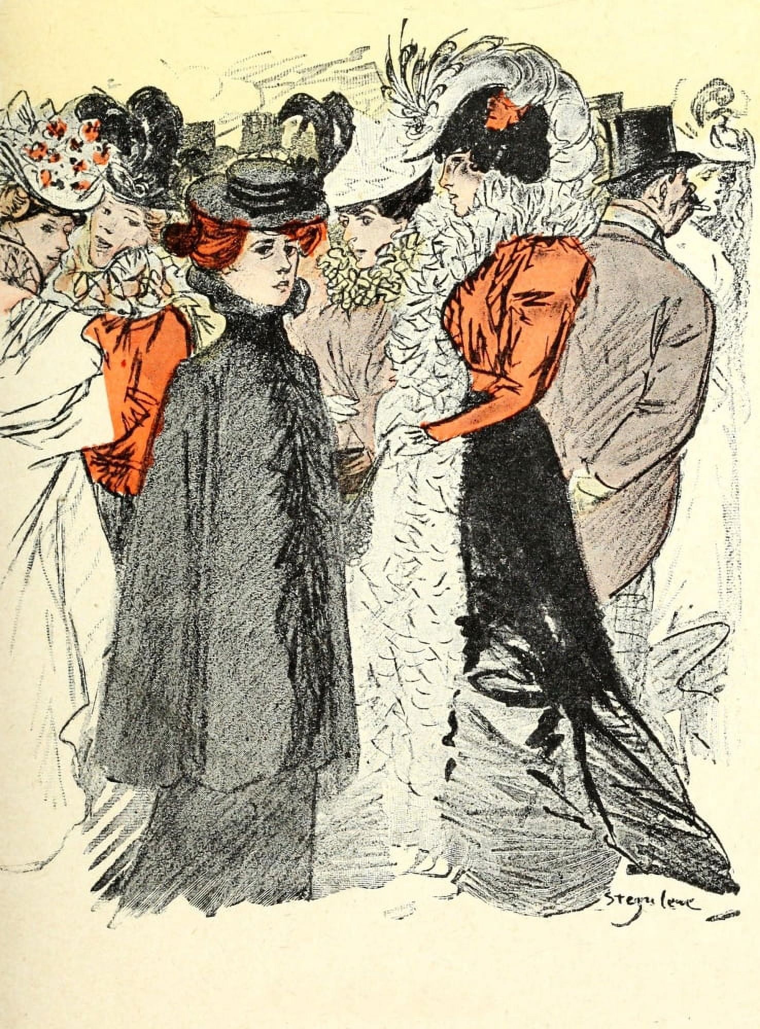 Dans la vie 1901 La debutante Canvas Art - Thophile Steinlen (18 x 24)