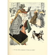 Dans la vie 1901 Scruffy dog in street Canvas Art - Thophile Steinlen 18 x 24