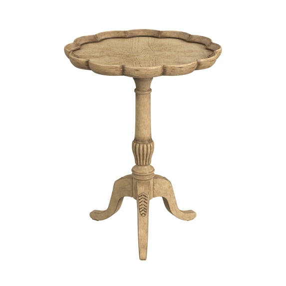Dansby Antique Beige Pedestal Side Table